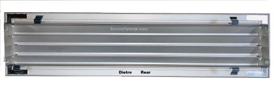 Griglia bocchetta ripresa alluminio aria calda fredda diffusore 200x150 mm