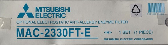 Filtro condizionatore Mitsubishi Electric Climatizzazione MSZ-FH -MSZ EF/AP/SF/MFZ-KJ MAC 2330 FT-E Filtro antiallergie