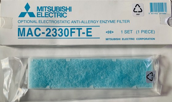 Filtro condizionatore Mitsubishi Electric Climatizzazione MSZ-FH -MSZ EF/AP/SF/MFZ-KJ MAC 2330 FT-E Filtro antiallergie