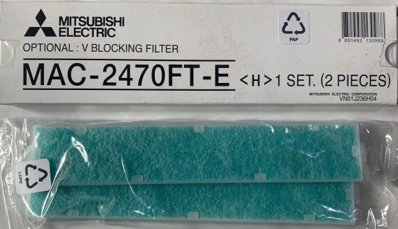 Filtro condizionatore Mitsubishi Electric Climatizzazione MSZ-EF/AP - SF - MFZ-KJ MAC 2470 FT-E