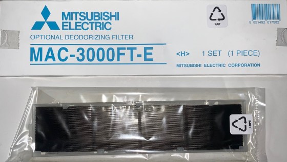 Filtro condizionatore Mitsubishi Electric Climatizzazione MSZ-FH MAC 3000-FT-E Filtro deodorizzante