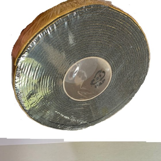 Nastro isolante anticondensa nero in gomma H 50 mm spessore 3 mm rotolo 10 mt